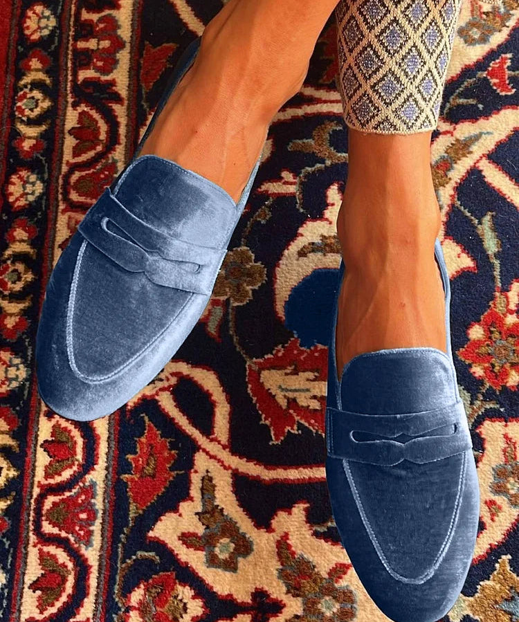 Viveka – Klassisk sammetloafer