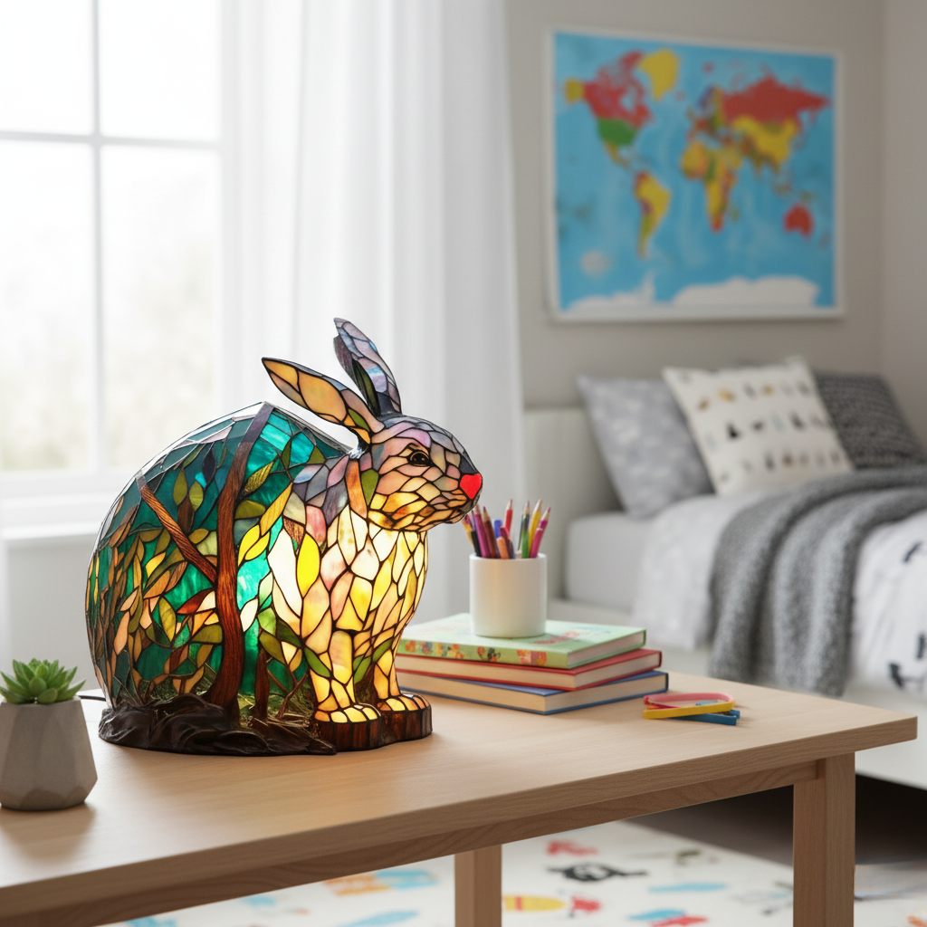 Noppie – Livlig Kanin Nattlampa
