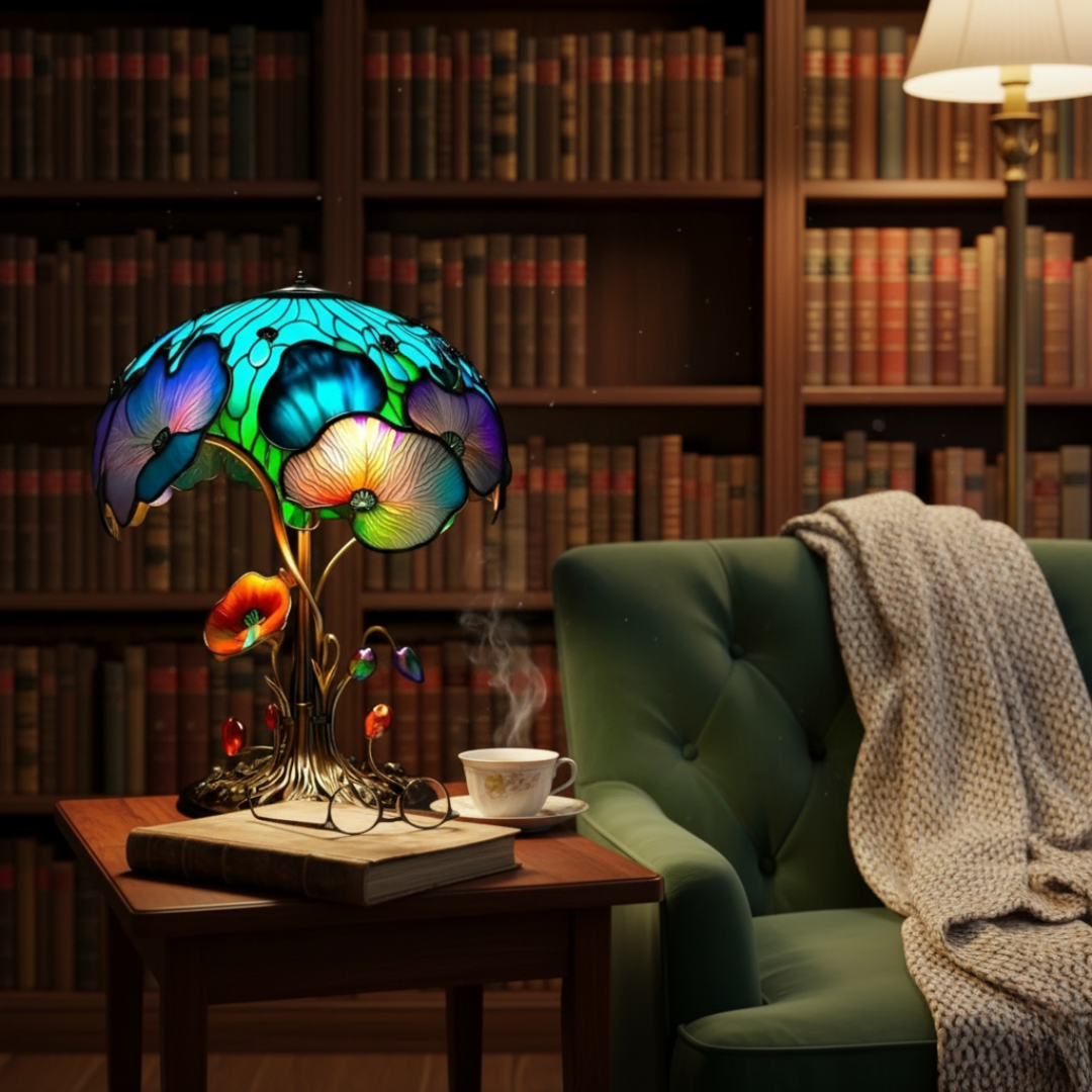Boho Chic Svamp Blommig Lampa
