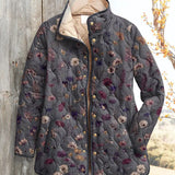 Evelyn | Vintageblommig quiltad jacka