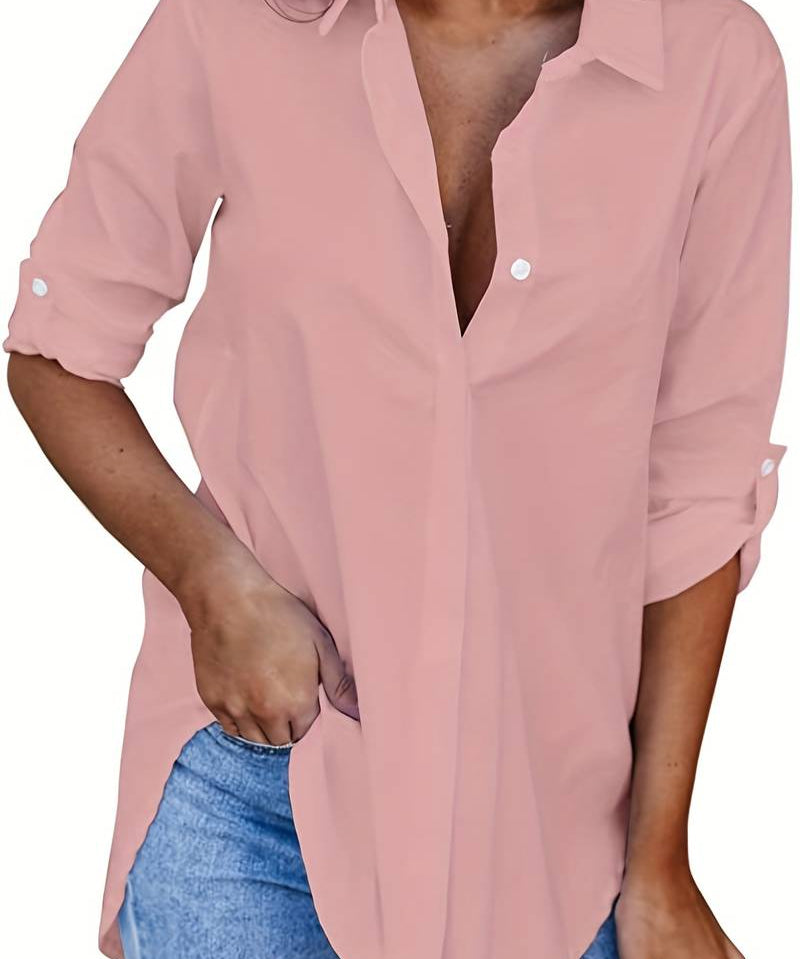 Blus Elegant Daglig Lana