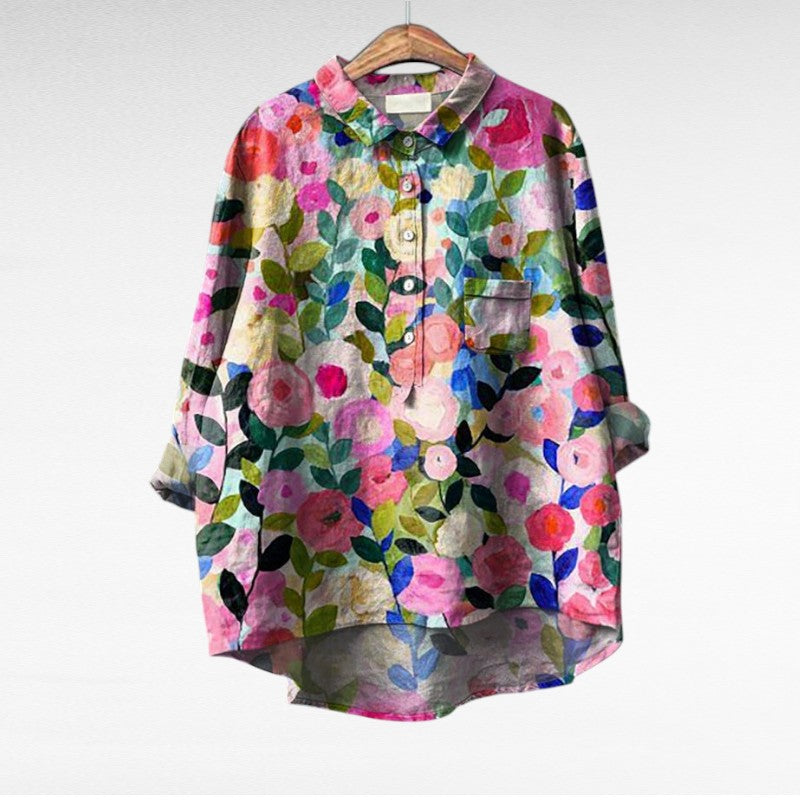 Elegant Blus med Mönster Émilie