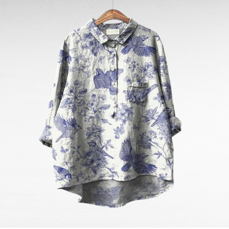 Elegant Blus med Mönster Émilie