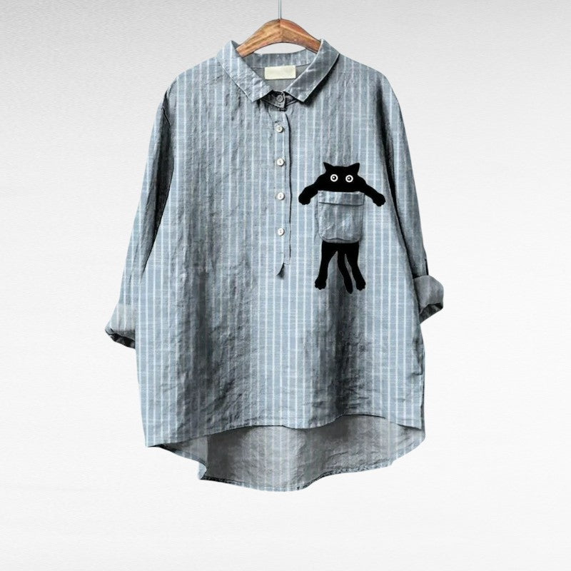 Elegant Blus med Mönster Émilie