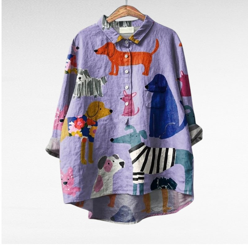 Elegant Blus med Mönster Émilie