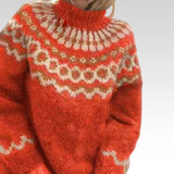 Hanna | Orange tröja med bågform