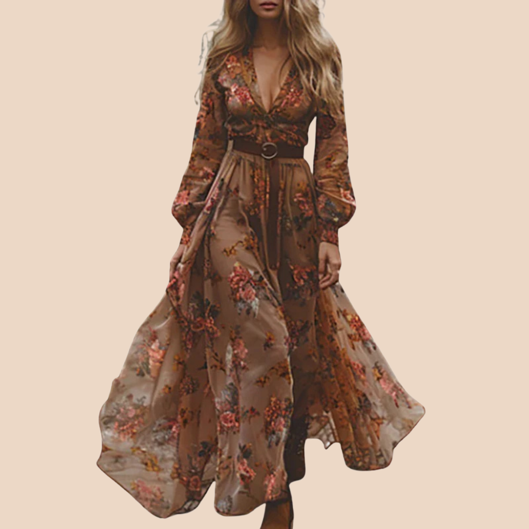 Emelie – Romantisk boho-maxiklänning