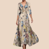 Inga – Chic klänning med blomtryck