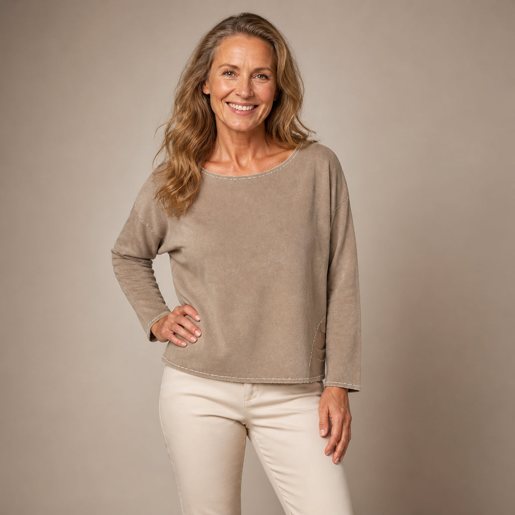 Tova | Mjuk toffel med varm foder för hemmet — Camel